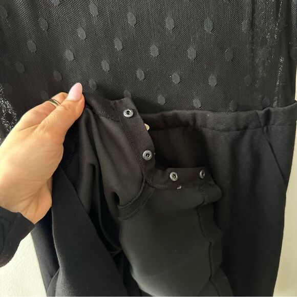 MAJE Glaieuil Black Lace Romper - Picture 4 of 9